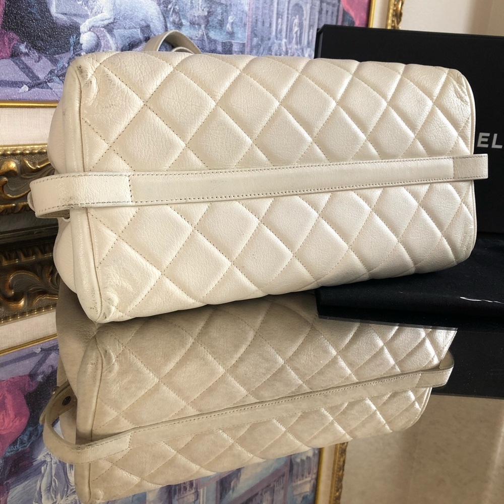 Chanel Cream Cambon City Rock Tote - Picture 9 of 11